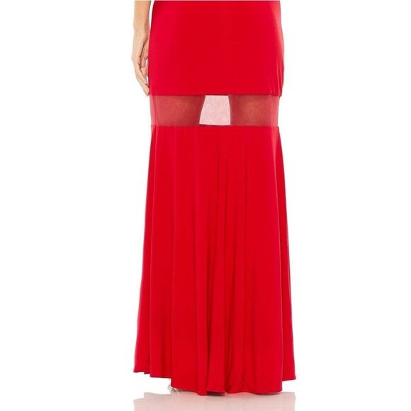 NWT MacDuggal 11698 Red Full Length Dress - Picture 8 of 10